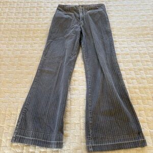 Wide-Leg Corduroy Pants in Gray